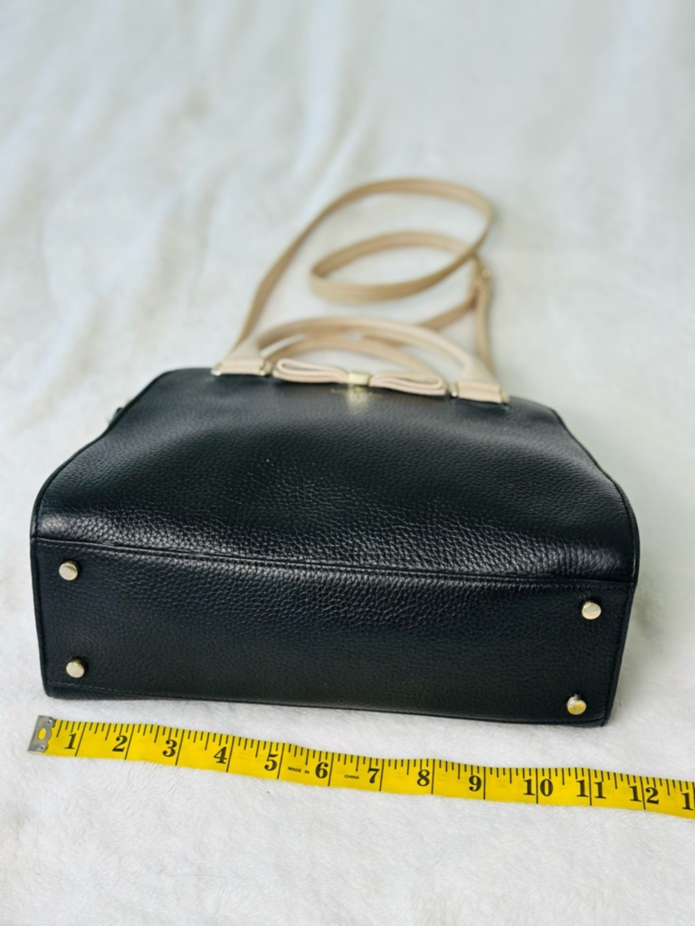 Kate Spade New York Henderson Street Sawyer Satchel Bag In Black/ Pumice Color - Picture 8 of 15